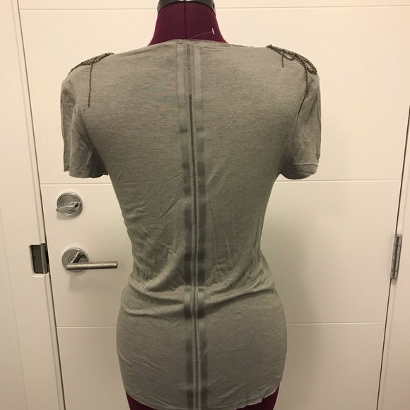 Alice and Olivia Chain Shoulder T-Shirt - Picture 2 of 3